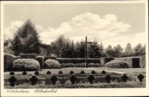 Ak Wilhelmshaven in Niedersachsen, Heldenfriedhof 