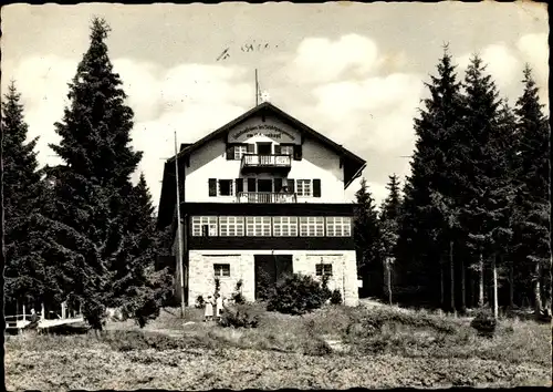 Ak Fleckl Warmensteinach Oberfranken Bayern, Fichtelgebirgshaus am Ochsenkopf