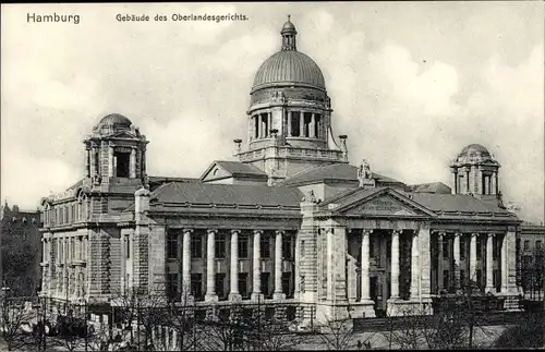 Ak Hamburg Altstadt, Oberlandesgerichtsgebäude, Außenansicht, Vorderseite