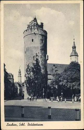 Ak Lubań Lauban Schlesien, Ansicht vom Brüderturm