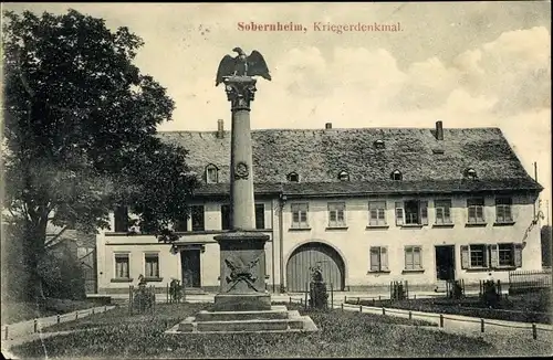 Ak Bad Sobernheim an der Nahe, Kriegerdenkmal, Gebäude
