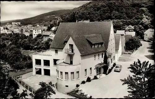 Ak Lindenfels im Odenwald, Hotel Pension Essener Hof, Bes. Rübsam, Außenansicht 