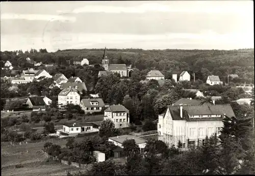 Ak Friedrichsbrunn Thale im Harz, Teilansicht vom Ort, Kirche