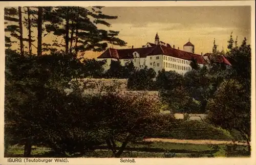 Ak Bad Iburg, Teutoburger Wald, Blick auf das Schloss 