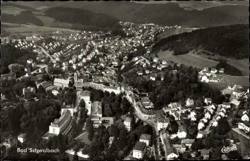 Ak Bad Schwalbach, Blick auf den Ort aus der Luft