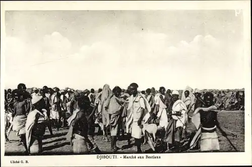 Ak Djibouti Dschibuti, Marché aux Bestiaux