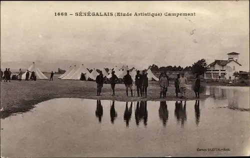 Ak Senegal, Campement, Französisches Militärlager