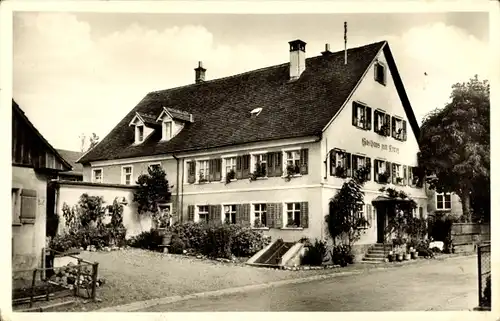 Ak Rickenbach Lindau am Bodensee Schwaben, Gasthaus zum Kreuz, Inh. Ludwig Müller