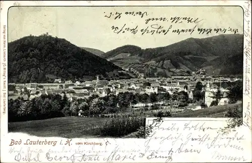 Ak Bad Lauterberg, Blick auf den Ort vom Kirchenberg