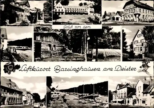 Ak Barsinghausen in Niedersachsen, Kloster, Fussballverbandsheim, Hotel Kaiserhof, Bergschlößchen