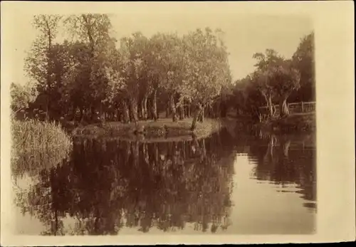 Foto Ak Hamburg, Wasserpartie, Insel