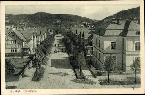 Ak Berndorf Niederösterreich, Kruppstraße, Straßenpartie