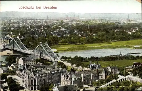 Ak Dresden Loschwitz, schöne Detailansicht