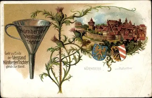 Ak Nürnberg in Franken, schöne Detailansicht