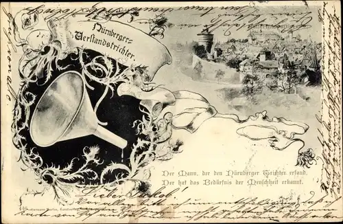 Ak Nürnberg in Franken, schöne Detailansicht