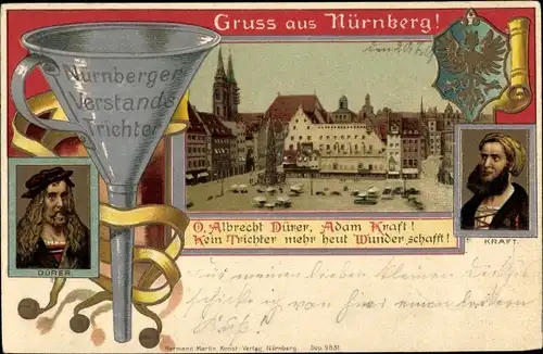 Ak Nürnberg in Franken, schöne Detailansicht