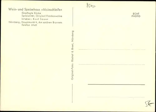 Ak Nürnberg in Franken, schöne Detailansicht