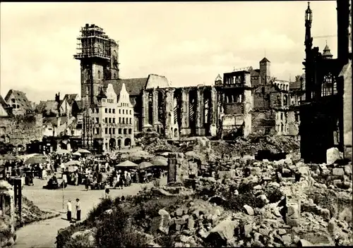 Ak Nürnberg in Franken, schöne Detailansicht