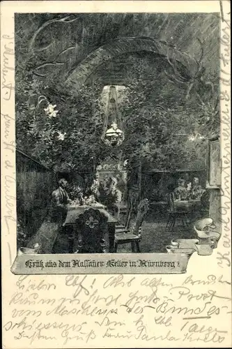 Ak Nürnberg in Franken, schöne Detailansicht
