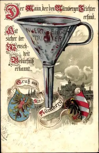 Ak Nürnberg in Franken, schöne Detailansicht