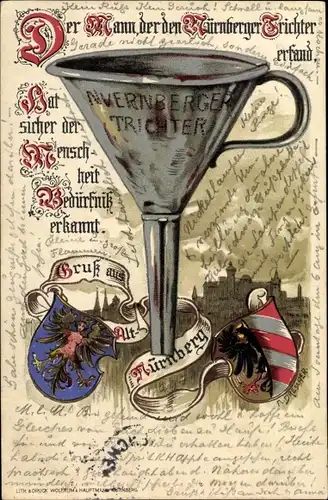 Ak Nürnberg in Franken, schöne Detailansicht