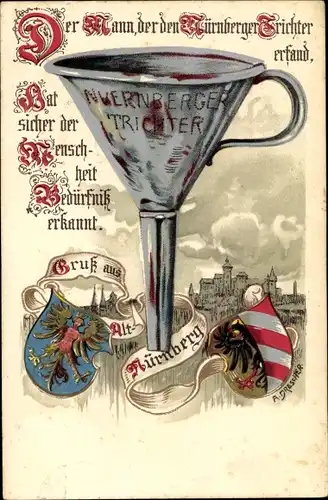 Ak Nürnberg in Franken, schöne Detailansicht