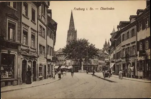 Ak Freiburg im Breisgau, schöne Detailansicht