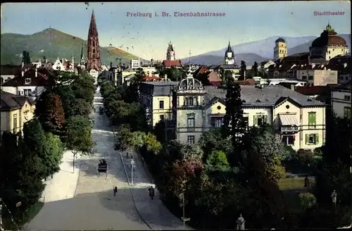 Ak Freiburg im Breisgau, schöne Detailansicht