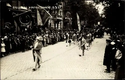 Foto Ak Koblenz in Rheinland Pfalz, Koblenzer Verkehrswoche 1925