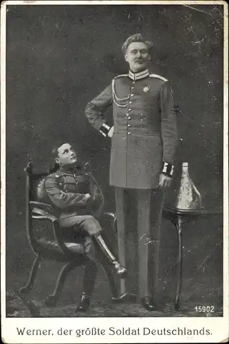 Ak Werner, der größte Soldat Deutschlands, Portrait