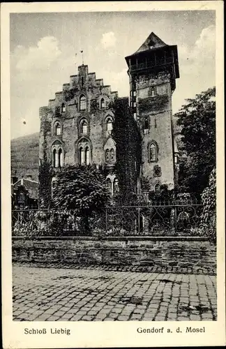 Ak Kobern Gondorf in Rheinland Pfalz, Schloss Liebig