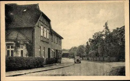 Ak Pattensen in Niedersachsen, Dorfstraße mit Geschäftshaus J. Schmit