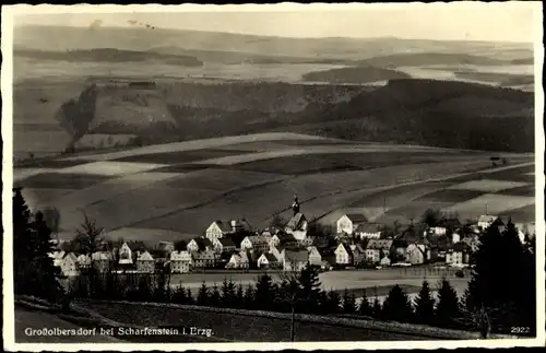 Ak Großolbersdorf Sachsen, Panorama vom Ort