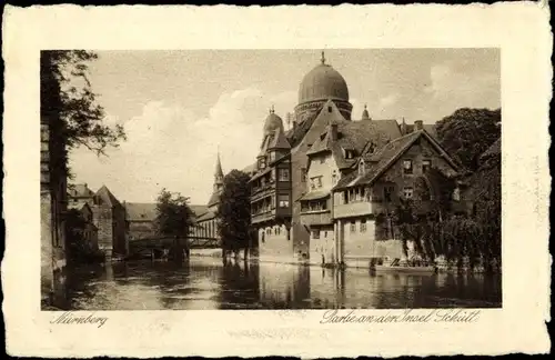 Ak Nürnberg in Franken, Synagoge, schöne Detailansicht