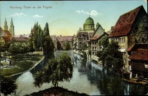 Ak Nürnberg in Franken, Synagoge, schöne Detailansicht