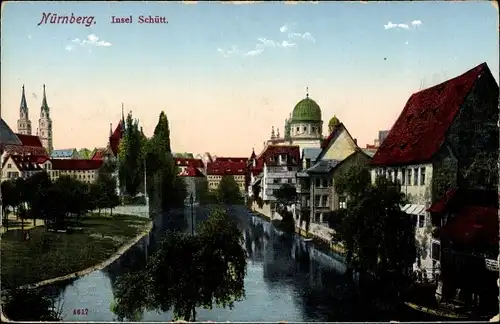 Ak Nürnberg in Franken, Synagoge, schöne Detailansicht