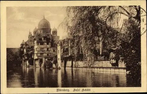 Ak Nürnberg in Franken, Synagoge, schöne Detailansicht