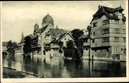 Ak Nürnberg in Franken, Synagoge, schöne Detailansicht