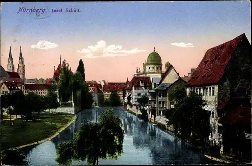 Ak Nürnberg in Franken, Synagoge, schöne Detailansicht