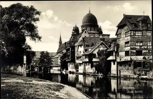 Ak Nürnberg in Franken, Synagoge, schöne Detailansicht