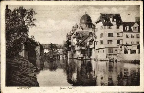 Ak Nürnberg in Franken, Synagoge, schöne Detailansicht