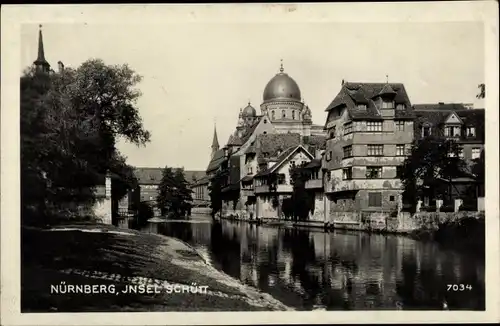 Ak Nürnberg in Franken, Synagoge, schöne Detailansicht