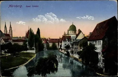 Ak Nürnberg in Franken, Synagoge, schöne Detailansicht