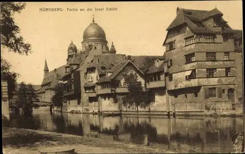 Ak Nürnberg in Franken, Synagoge, schöne Detailansicht
