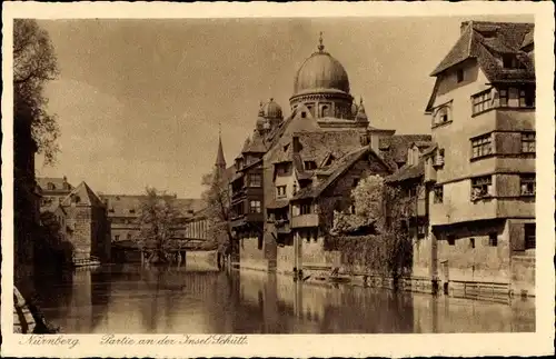 Ak Nürnberg in Franken, Synagoge, schöne Detailansicht