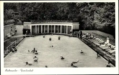 Ak Badenweiler am Schwarzwald, Partie im Familienbad