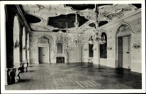 Ak Bad Arolsen in Hessen, Residenzschloss, Steinerner Saal