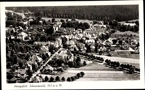 Ak Königsfeld im Schwarzwald, Blick auf den Ort, Fliegeraufnahme