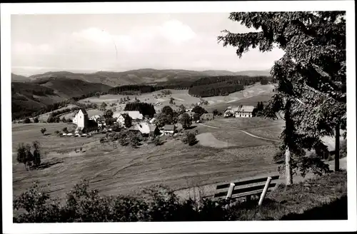 Ak Saig Lenzkirch Schwarzwald, Blick vom Hochfirst, Ort mit Umgebung