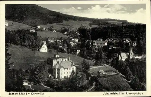 Ak Janské Lázně Johannisbad Riesengebirge Reg. Königgrätz, Totalansicht